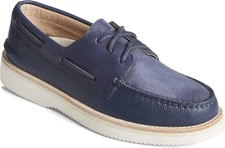 Sperry Top-Sider Men's A/O 3-Eye Vibram Navy Boat Shoes NW/OB 7.5M