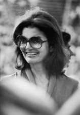 Jacqueline Kennedy Onassis attends the RFK tennis tournament in Ne- Old Photo