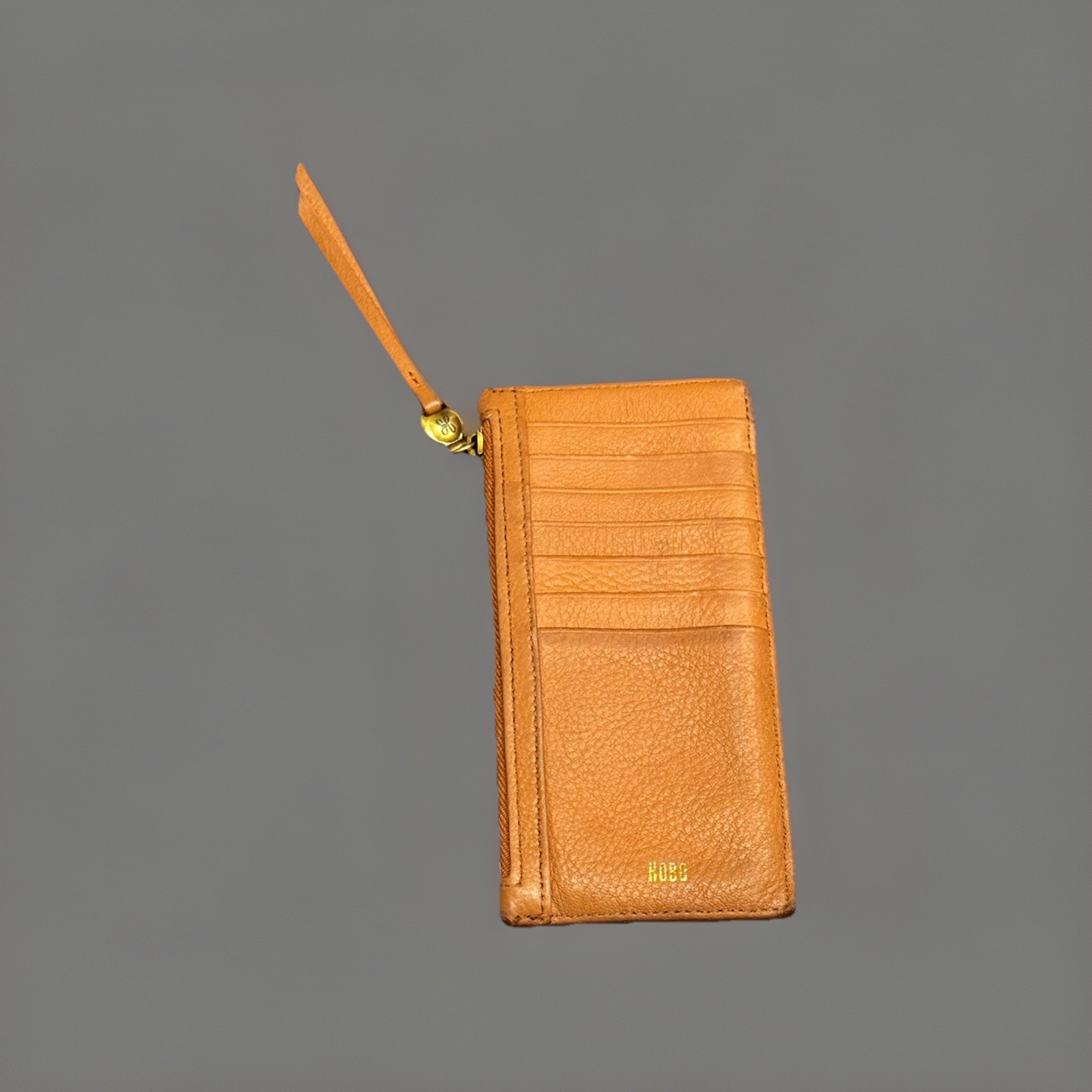 Hobo Leather Carte Card Wallet Sandstorm Light Camel Color Slim Organizer