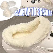 Replacement Crocs Fur Insoles Liners Furry Inserts For Mammoth Crocs Shoes Clogs