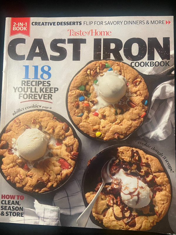 Taste of home Cast Iron 2-in-1 Cookbook  Old-school cooking and 118 Recipes