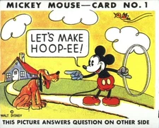 1935 Gum Inc. Mickey Mouse (1995 Reprint)  #1 Let's make Hoop-ee    