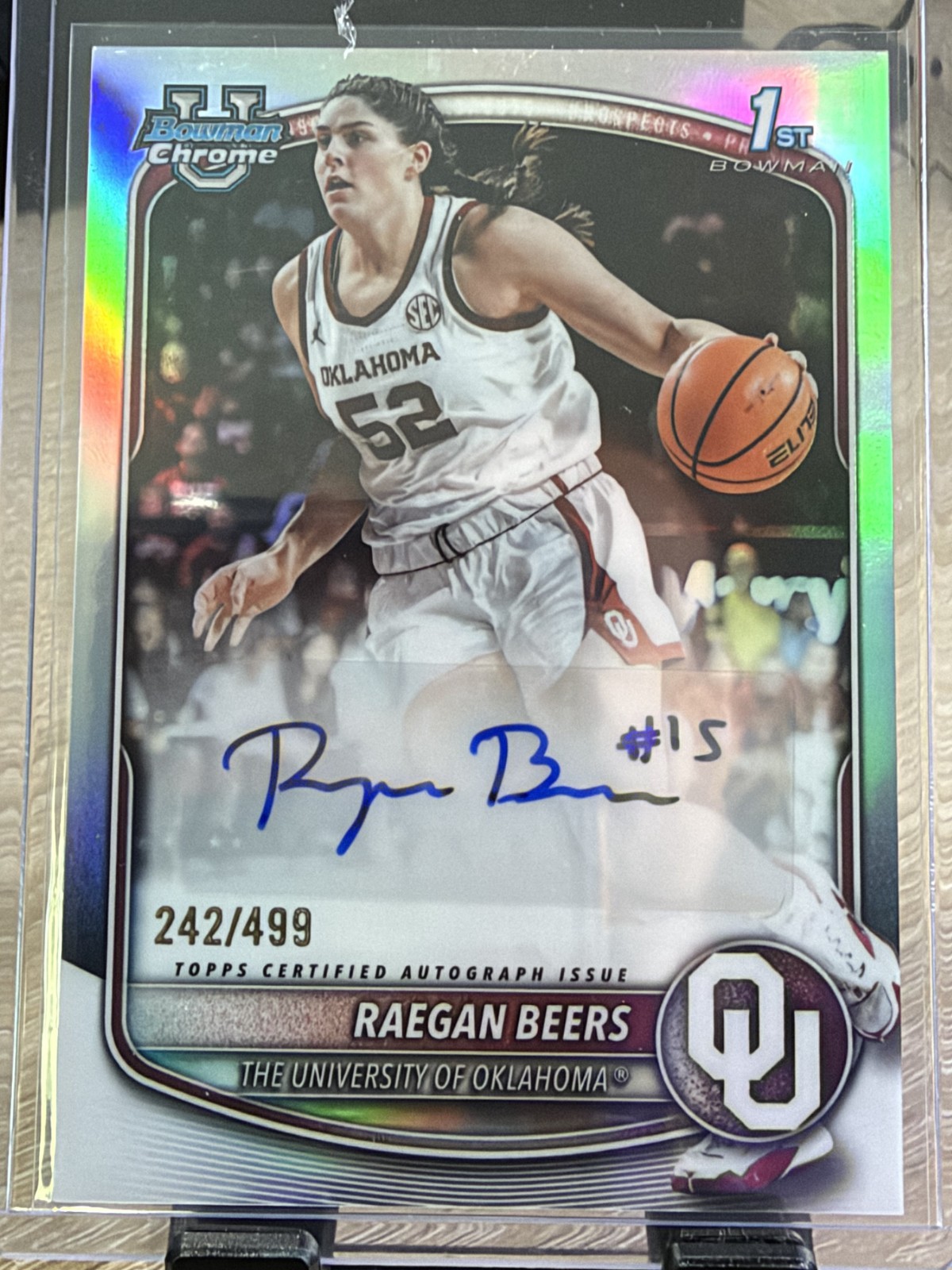 2025-26 Bowman - Chrome Prospect Autographs Raegan Beers #CPA-RE Refractor /499