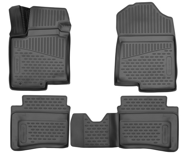 GummifußMatten FüR Hyundai I20 3 Ab 2020- 3D Passform Hoher Rand Gummimatten-image