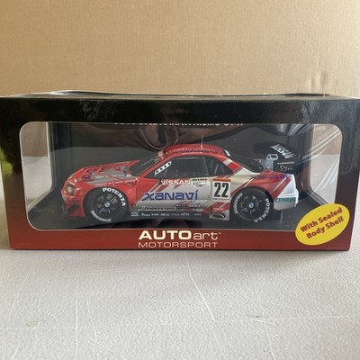 AUTOart 1/18 Nissan Skyline GT-R R34 XANAVI NISMO 2002 JGTC Red Silver Diecast