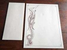 Dragon Themed Stationery Set - 25 Piece Set - New Old Stock