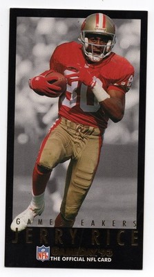 1993 Fleer Game Day Game Breakers Jerry Rice Card #80 - San Francisco 49ers