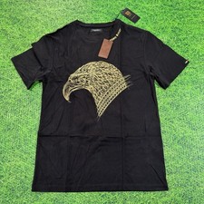 NEW STEFANO RICCI LOGO t-shirt  Gold EAGLE  Size Small