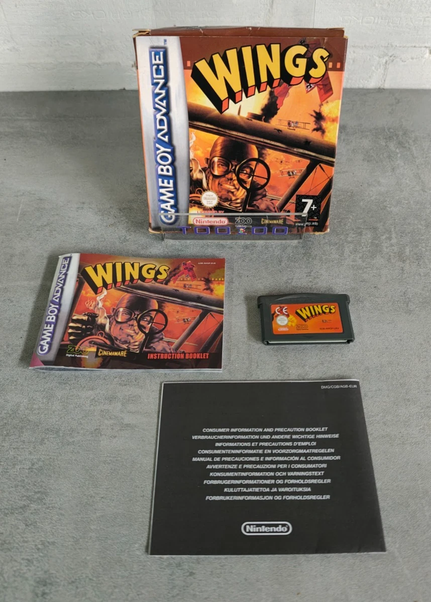 Jeu Wings Pour Nintendo Game Boy Advance – Action Aventure – Bon État