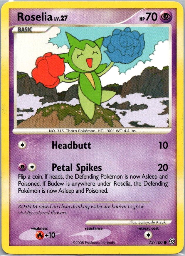 Roselia 72/100 Common Stormfront 2008 LP