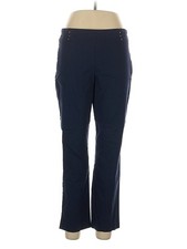 JM Collection Women Blue Active Pants L