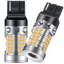 7440 LED Bulbs for Turn Signal Lights Amber Yellow 2200K Extremely Bright CAN...