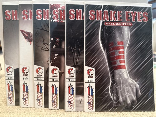 DDP GI Joe Snake Eyes Declassified #1-6 Complete Set VF+ /NM-