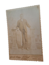 Photograph Cabinet Card Young Man Gate Jacob Opp Photographer Avoca NE