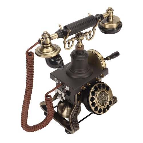 Vintage Rotary Dial Telephone -,Classic Corded Landline Retro Phone - Afbeelding 18 van 22