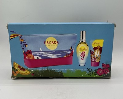 Escada Agua Del Sol 1.6 oz EDT 1.6 oz Body Lotion & Cosmetic Bag Set See Details