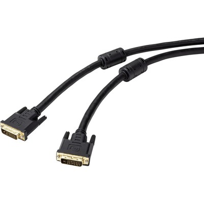 Renkforce DVI Anschlusskabel DVI-D 24+1pol. Stecker, DVI-D 24+1pol. Stecker 1...