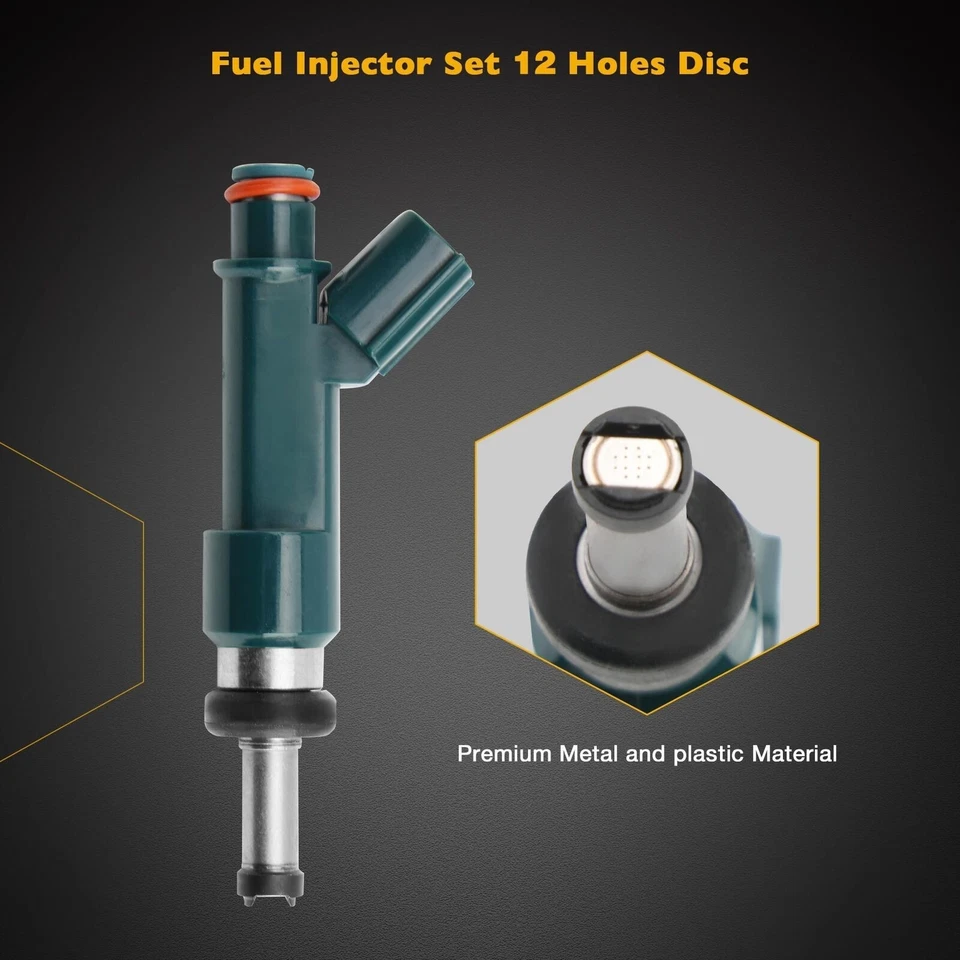 4x Fuel Injectors For 2010-2015 Lexus CT200h Toyota Prius Denso 1.8L 23209-39196 Foto 2 de 4