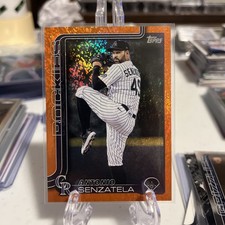 2025 Topps Update Series - Antonio Senzatela #US154 Orange Holofoil /25 Rockies