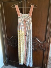 Vintage Carol Anderson California Floral Patchwork Dress size Large Made in USA