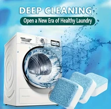 25pcs Washing Machine Cleaner Tablets Deep Cleaning Drum & Tub Lemon Scent - NEW