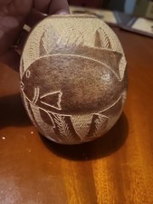 Hand carved gourd