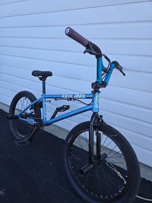 Kink BMX Bike Blue 20in Steel Frame with Pegs Rim Brake Unisex