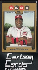 Dusty Baker 2008 Topps #582 Gold Cincinnati Reds 984/2008
