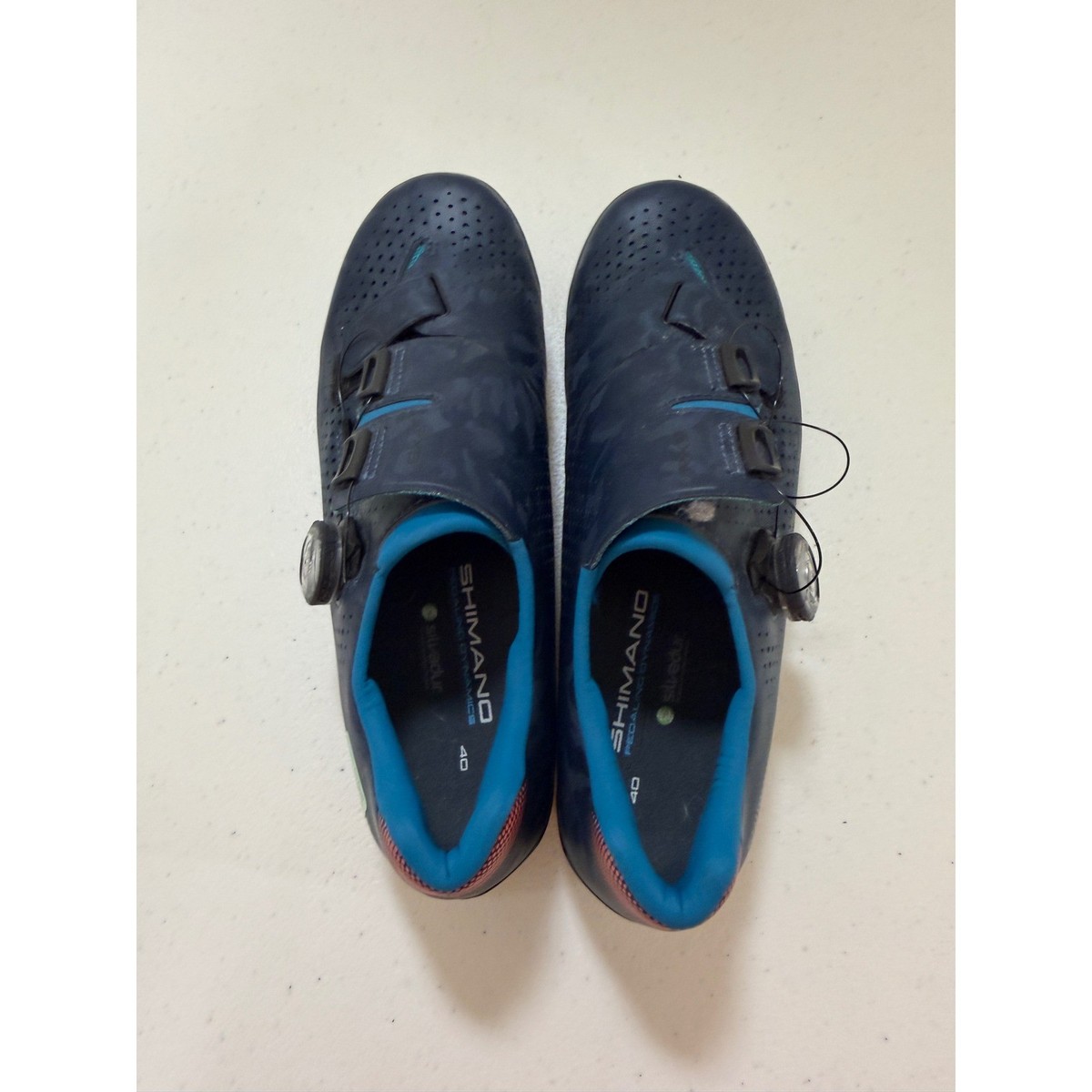 Shimano XC3 XC300 Mountain Bike Shoes Navy Blue BOA Dial Mens 7 Womens 8.5 EU 40 Shimano SH-XC300 XC3 Mountain Bike Shoes Navy Blue BOA SPD  main image 4