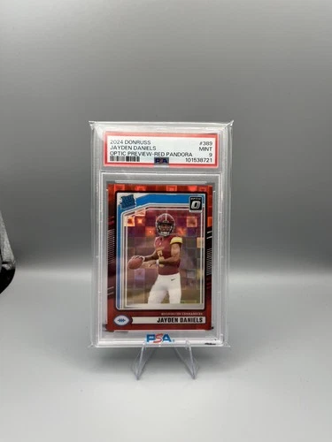 2024 Donruss Jayden Daniels Optic Preview-Red Pandora PSA 9 #389