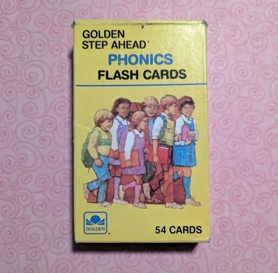 Golden Step Ahead Phonics Flash Cards Alphabet Letters 1984 Vintage