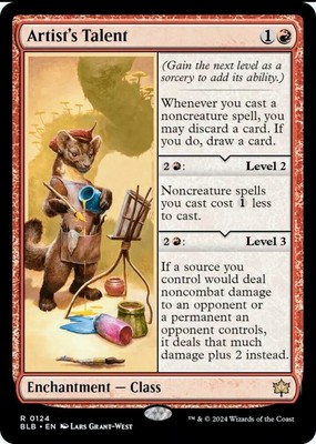 X 1 Artist's Talent Bloomburrow  NM 0124 MTG Magic The Gathering