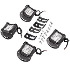 4x 4inch 12v 120w Led Work Lights Bar Flood Pods Driving Off-road Tractor 4wd