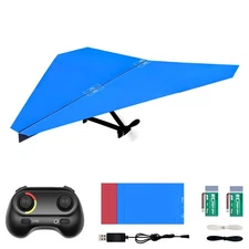RC Paper Plane, Remote Control DIY Airplane Kit with Colored , Super Easy Fly