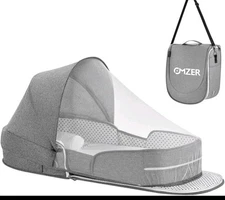 Portable Travel Baby Bassinet with Mosquito Net for Newborn Infants