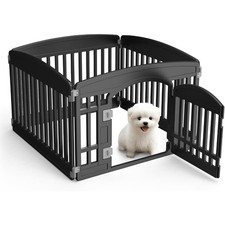 Portable 4 Panel Dog Playpen Indoor Outdoor Pet Fence Folding Safe  Secure