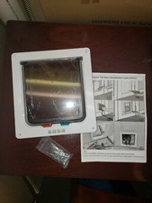 Large Cat Door 4 Way Locking Cat Flap Door for Interior Exterior Doors