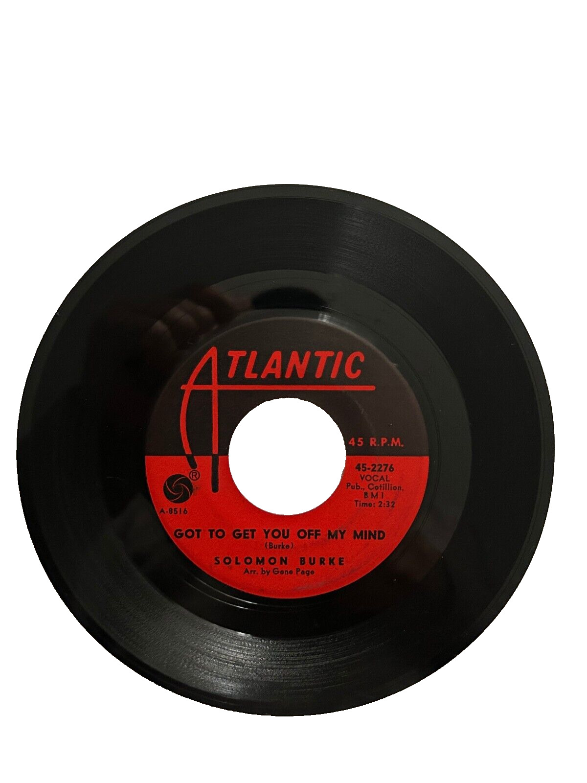 Solomon Burke "Got To Get You Off My Mind" Peepin" N. Soul R&B 45 RPM Record VG+