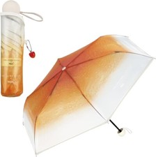 Tabi suru Kissa  Wpc. Cream Soda Folding Vinyl Umbrella 50cm Orange sunset