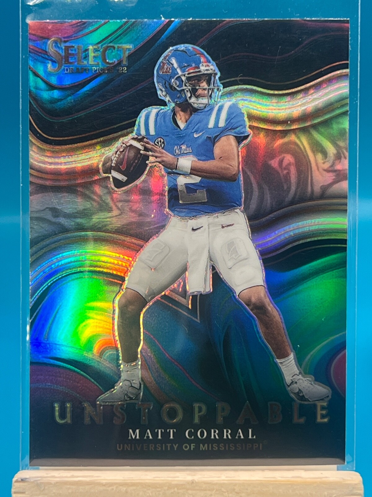 Matt Corral Panini Select Draft Picks Unstoppable #USMC Base
