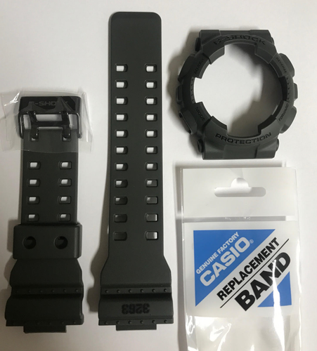 CASIO Original Band GD-100MS-3 GD-100MS G-Shock Green Strap \u0026Bezel GD100MS  GD100 840596087692 | eBay