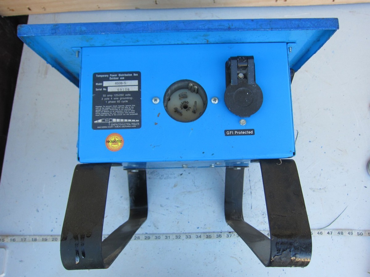 CEP 6506-S 69106 50A 125/250V Temporary Distribution Spider Box