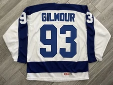 1992 CCM 1st Season Doug Gilmour Toronto Maple Leafs White NHL Hockey Jersey L