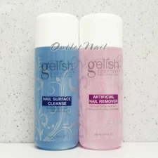 Gelish Harmony Soak Off Gel Polish 2pc : CLEANSER + REMOVER 8 fl oz 236 mL