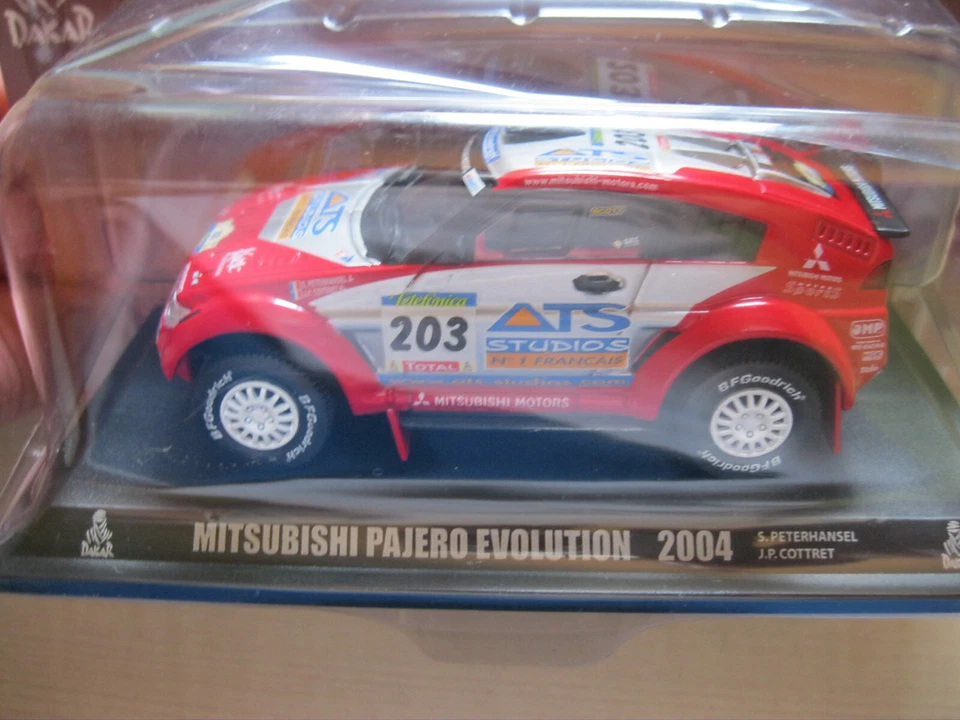 MITSUBISHI PAJERO EVOLUTION 2004 DIE CAST 1/43 - SERIE DAKAR DEAGOSTINI - NUOVO! - Immagine 2 di 4