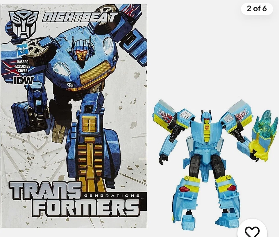 Transformers NIGHTBEAT Generations Thrilling 30 Deluxe Class NUEVO Camaro Azul EE. UU. Foto 2 de 4