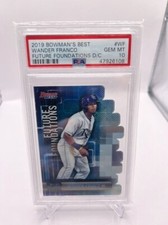 WANDER FRANCO 2019 BOWMAN'S BEST FUTURE FOUNDATIONS DIE-CUT PSA 10 GEM  MINT RC
