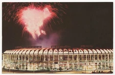 Postcard - Busch Stadium, Fireworks Display, St. Louis, MO - Unposted c1975