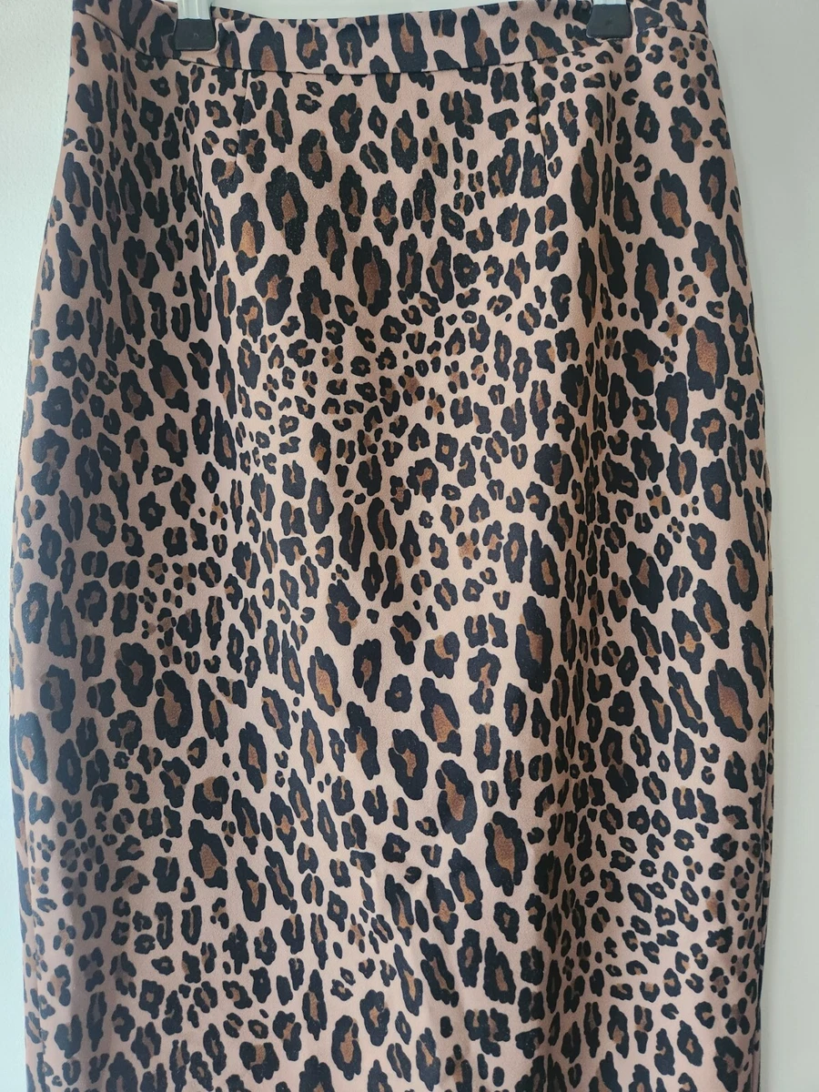 French connection leopard-print midi skirt top