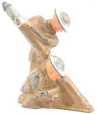 C1937 Barclay B143 791 Lead Dimestore Toy Soldier 2 Man Mortar Crew Team Missile